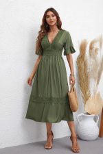 Robe Pour Mariage Bohème Kaki