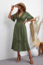 Robe Pour Mariage Bohème Kaki