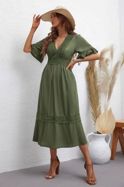 Robe Pour Mariage Bohème Kaki