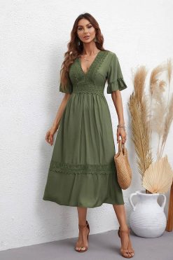 Robe Pour Mariage Bohème Kaki