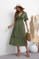 Robe Pour Mariage Bohème Kaki
