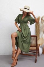 Robe Pour Mariage Bohème Kaki
