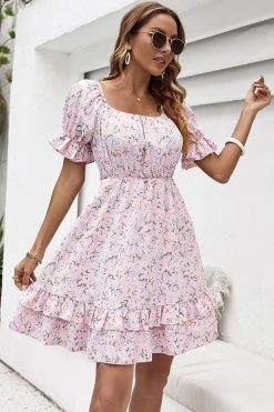 Robe Rose Pale Style Vintage Bohème