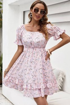 Robe Rose Pale Style Vintage Bohème