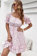 Robe Rose Pale Style Vintage Bohème