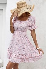 Robe Rose Pale Style Vintage Bohème