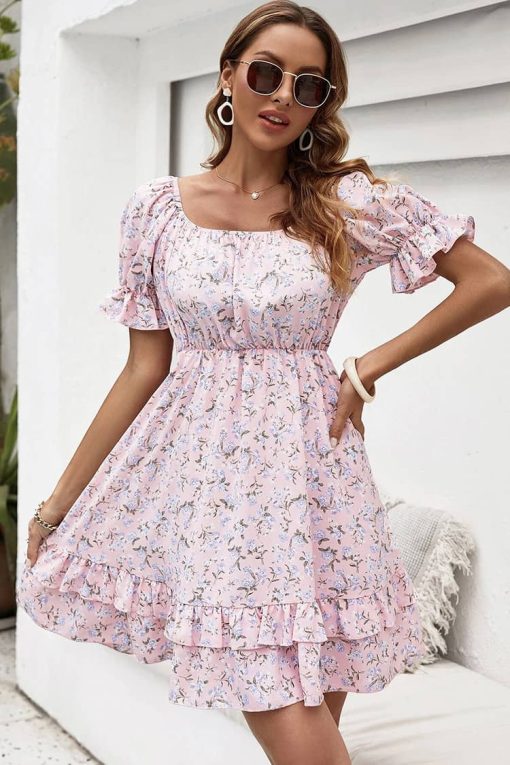 Robe Rose Pale Style Vintage Bohème