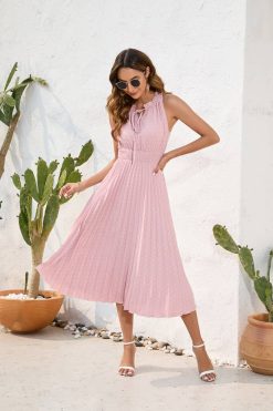 Robe Rose Poudre Mariage Bohème