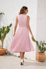Robe Rose Poudre Mariage Bohème