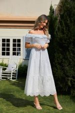 Robe Soirée Bohème Blanche