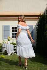 Robe Soirée Bohème Blanche